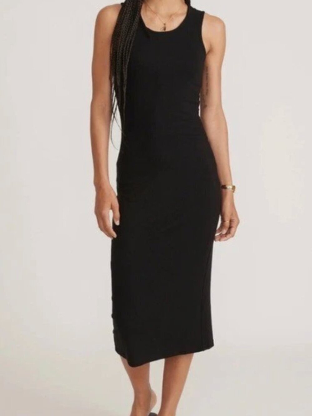 Marine Layer Lexi Daytime Midi Dress in Black